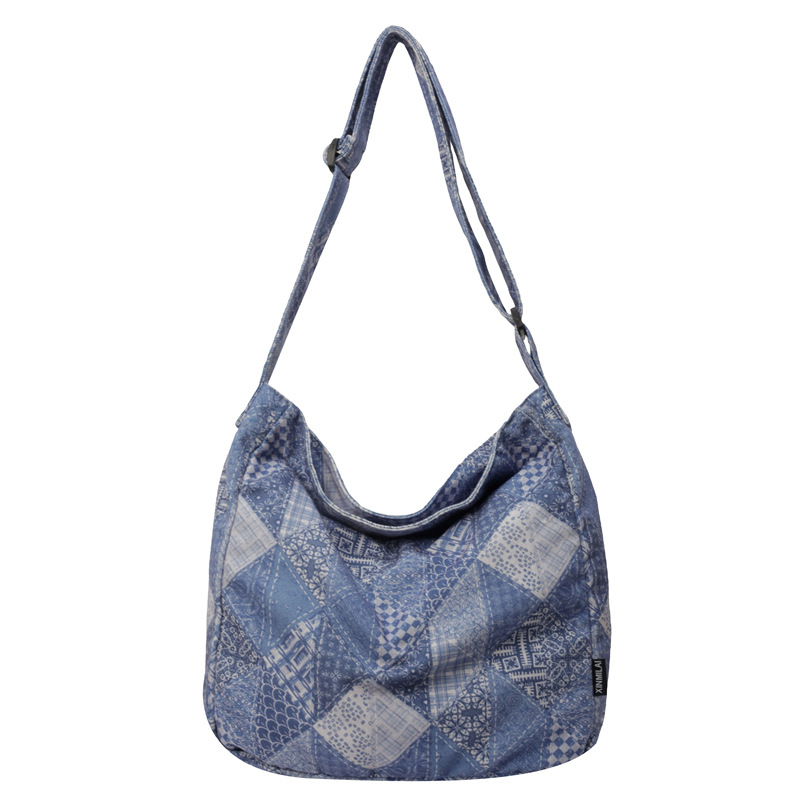 2024 verano nuevo estilo señoras de gran capacidad bolsa de mensajero de hombro de viaje al aire libre de color de contraste de moda al por mayor