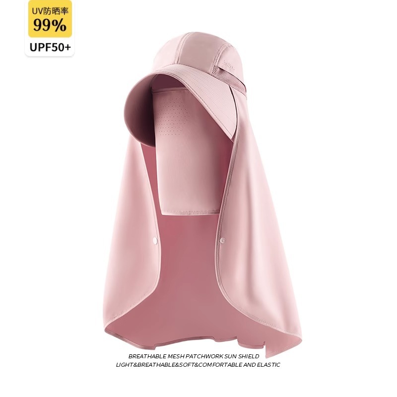 趙露思同金全顔日焼け止めフードのつばカバー首保護一体ストール夏速乾太陽帽