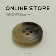 MOSN Four-Eye Resin Button for Suit Coat, Pea Coat, Furs, Women's Outerwear Decorative Button, Accessory Hardware