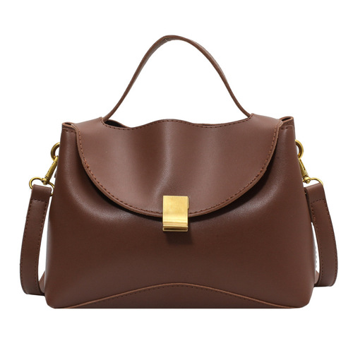 Winter bags for women  new trendy niche design fashionable and versatile large-capacity lock buckle portable shoulder crossbody bag