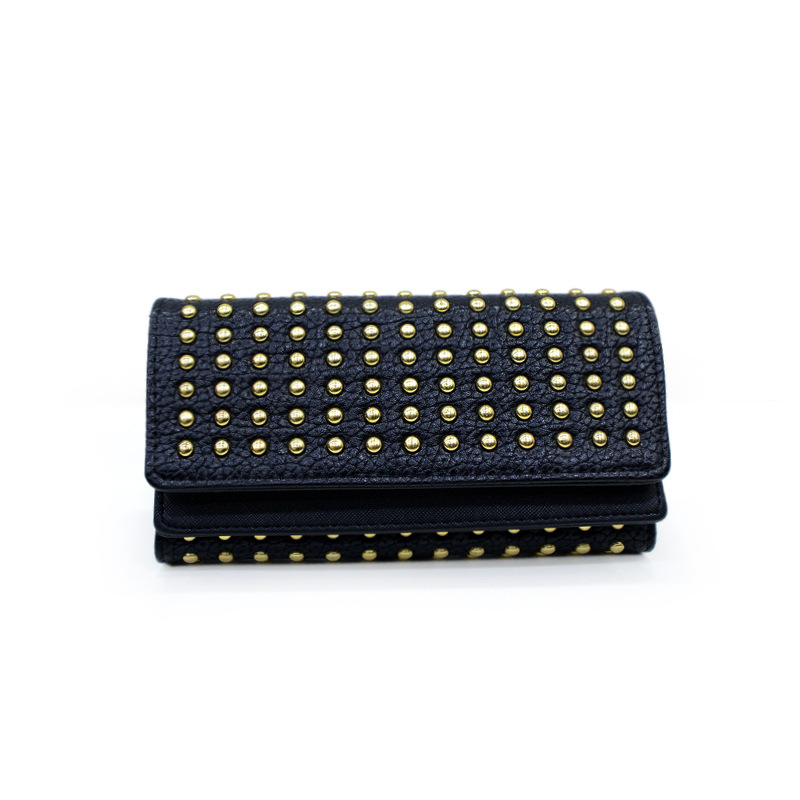 2024 New Women's Long Style 30% Off Wallet Large Capacity Handmade Rivet Multi Grid Layer Phone Bag_voghion.com