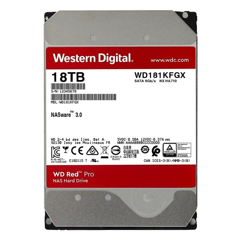 WD Western Data подходит для NAS сетевого хранения механический диск 2Т 4Т 16Т 8Т 10Т 3.5-дюймовый SATA