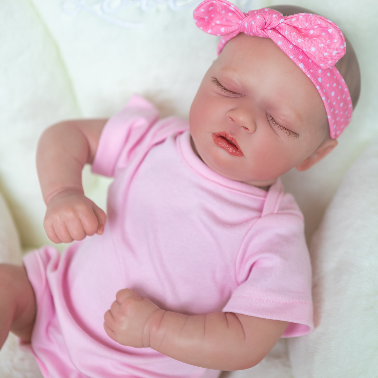 48cm Reborn Baby Skya simulación Baby Reborn muñeca dibujado a mano entrega de una sola pieza transfronteriza
