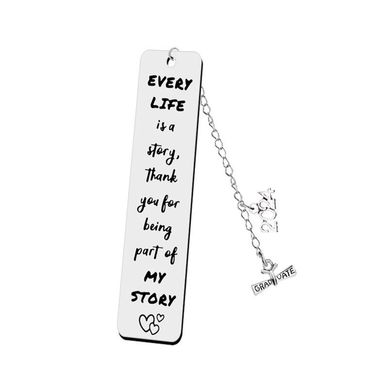 Marcador de acero inoxidable 2024 temporada de graduación marcador inspirador regalo del día del maestro de Acción de Gracias letras láser más logotipo