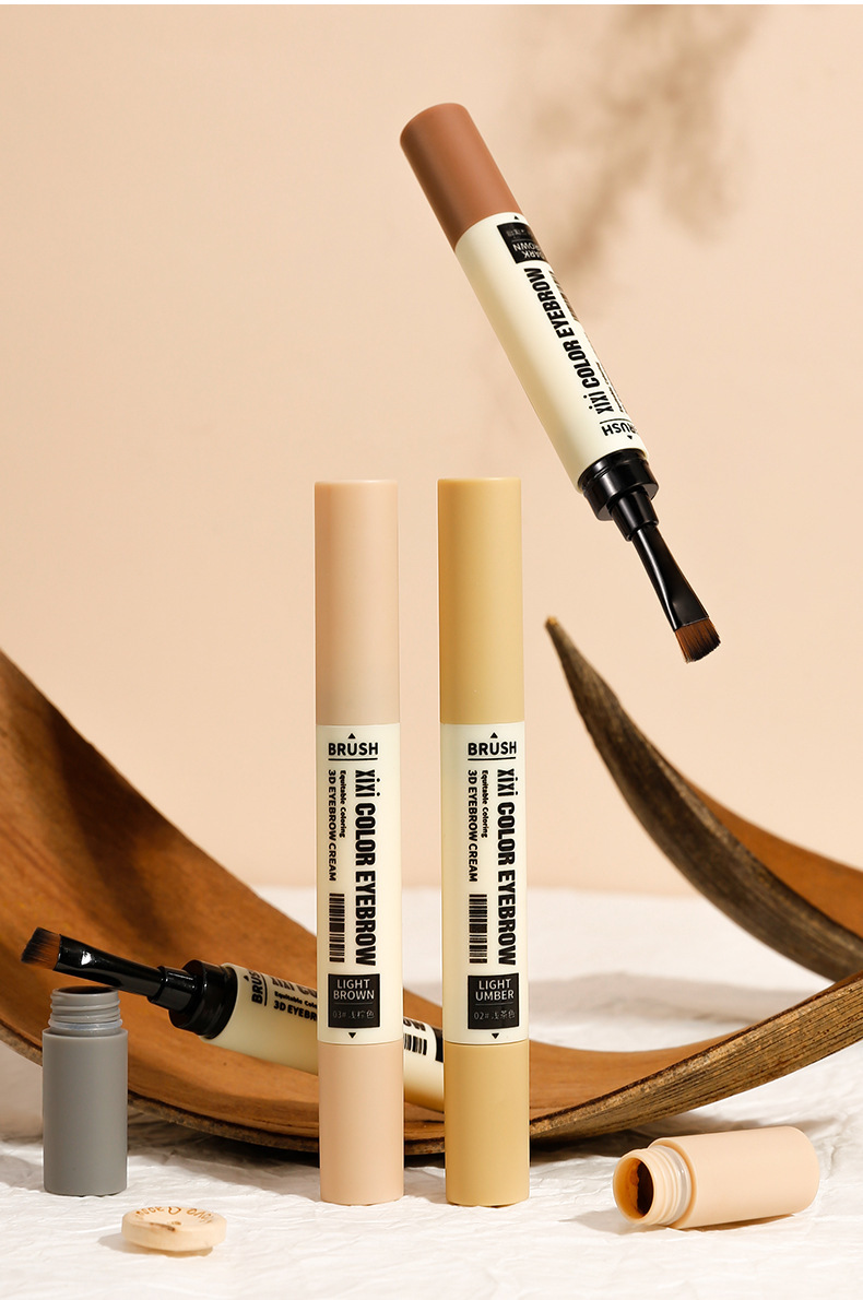 Beauty xixi Shaping and color-holding Dual-head Eyebrow Cream is natural, long-lasting, easy to apply, waterproof, does not smudge, and is smooth undefined