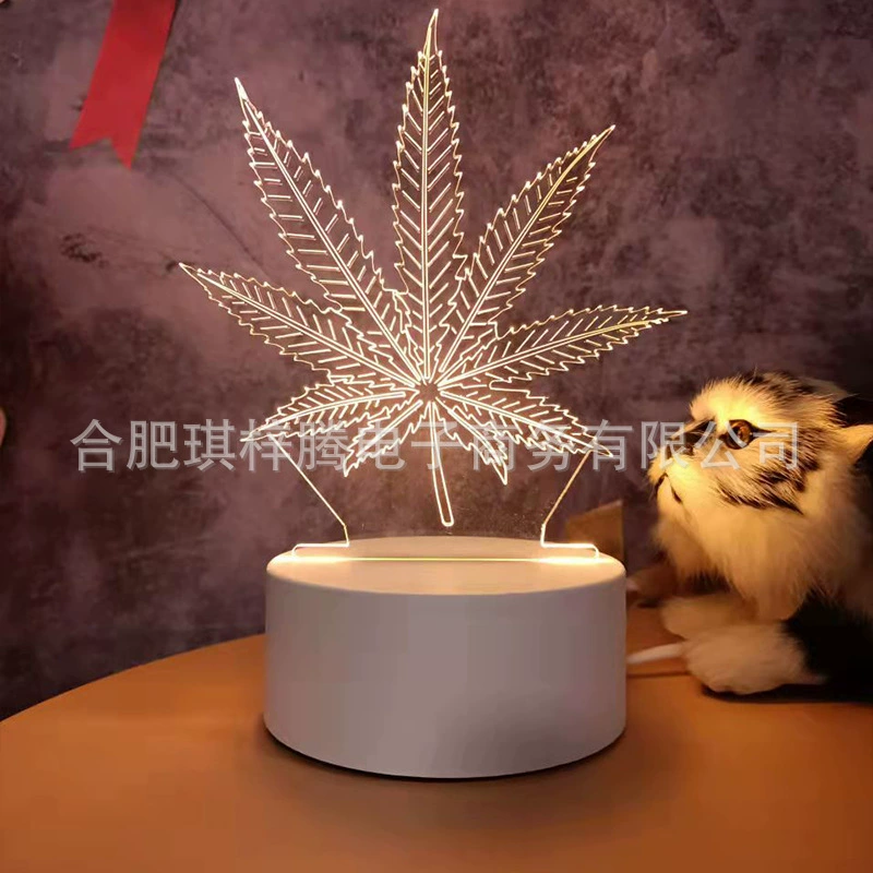 Ins Creative warm soft light bedside Creative Night Light Decoration Music Ack Lights 3D Night Light Wholesale