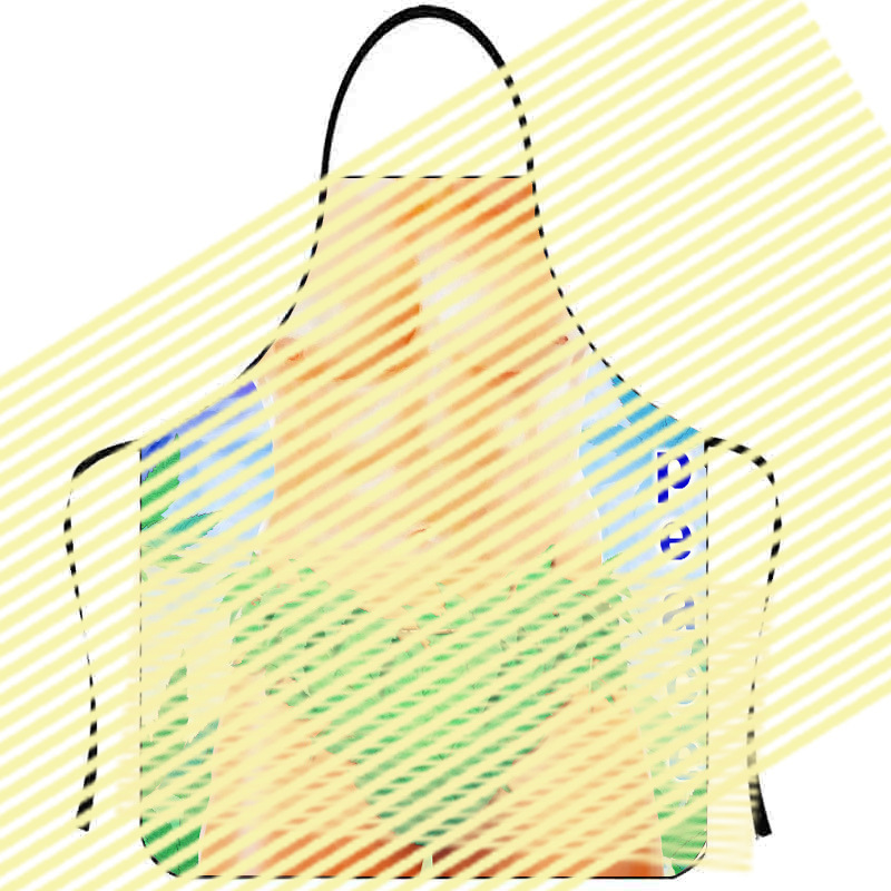 Personalidad divertida delantal creativo músculo delantal masculino bikini serie de dibujos animados pareja delantal entrega de una pieza