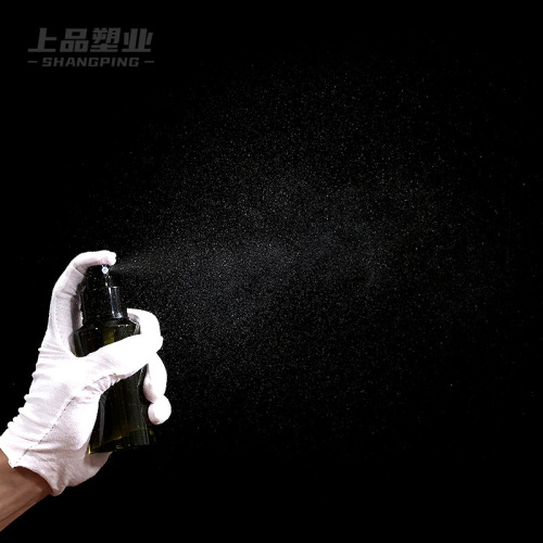 100ml PET green sloped shoulder plastic spray bottle tea essence toner empty bottle cosmetic bottle refill bottle