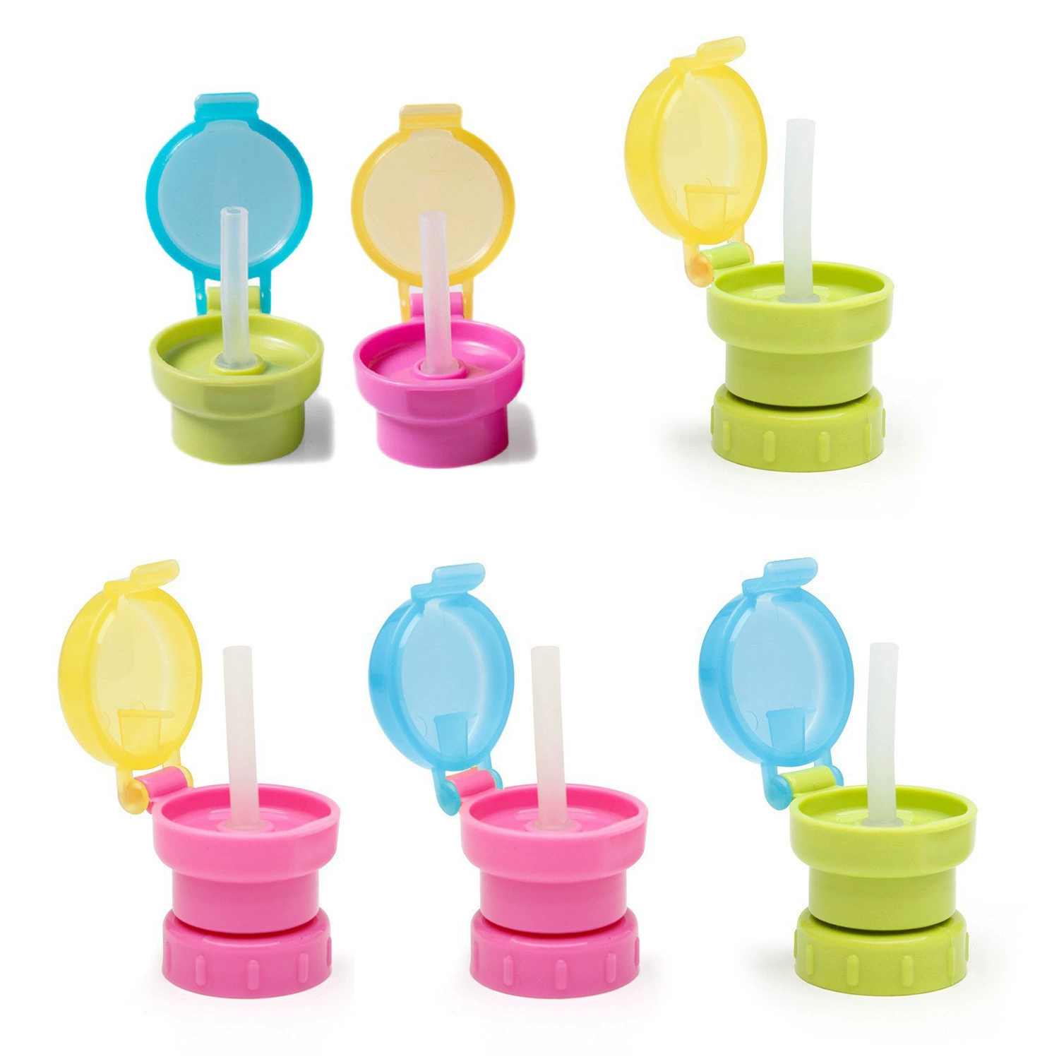 С бутылкой Силиконовый ребенок любит питьевую воду в бутылках Соломенная Крышка для напитков Сменная Крышка для соломенного носика для взрослых и детей