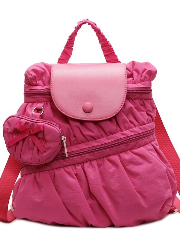 Mochila transfronteriza 2025, nueva moda coreana dulce bolso de mano plegable estilo campus bolso de escuela secundaria