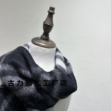 迪奈纱高货【格子围巾】绵羊毛质感世行百搭围巾外贸尾单直播优势