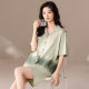 Cool Modal Pajamas Women's Summer New Thin Short-sleeved Shorts High-end Cardigan Home Clothes suit Outwear