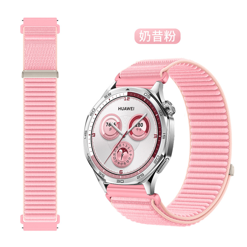 Huawei gt5/watch5 ナイロンストラップ、ワイルドマウンテンパターンナイロンループストラップ 18/22mm ユニバーサルに適しています。|undefined