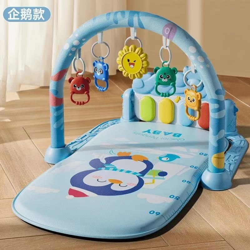 Popular Baby Pedal Piano Fitness Stand Toy Newborn Baby Music Piano Crawling Mat Wholesale Baby Toys