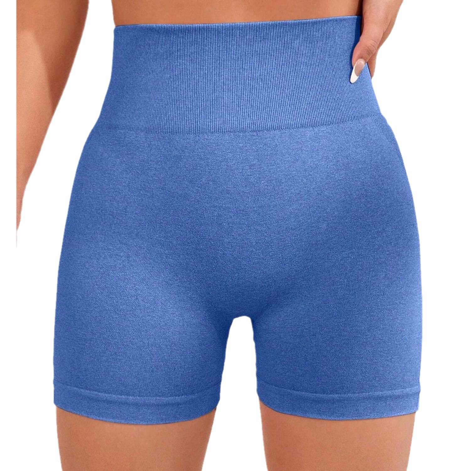 Nuevo transfronterizo europeo y americano sin costuras cintura alta cadera levantamiento de yoga pantalones cortos melocotón cadera apretado deportes fitness pantalones cortos de tres puntos para las mujeres