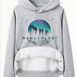 亚马逊eBay休闲连帽长袖跨境宽松卫衣现货日图图案连帽衫批发