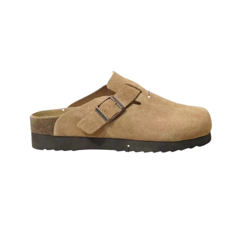Классические ботинки Birkenstock Boston в стиле платформы, женские тапочки, 2025 год, большой размер, корейский стиль, круглые носки, легко надевать, закрытый носок