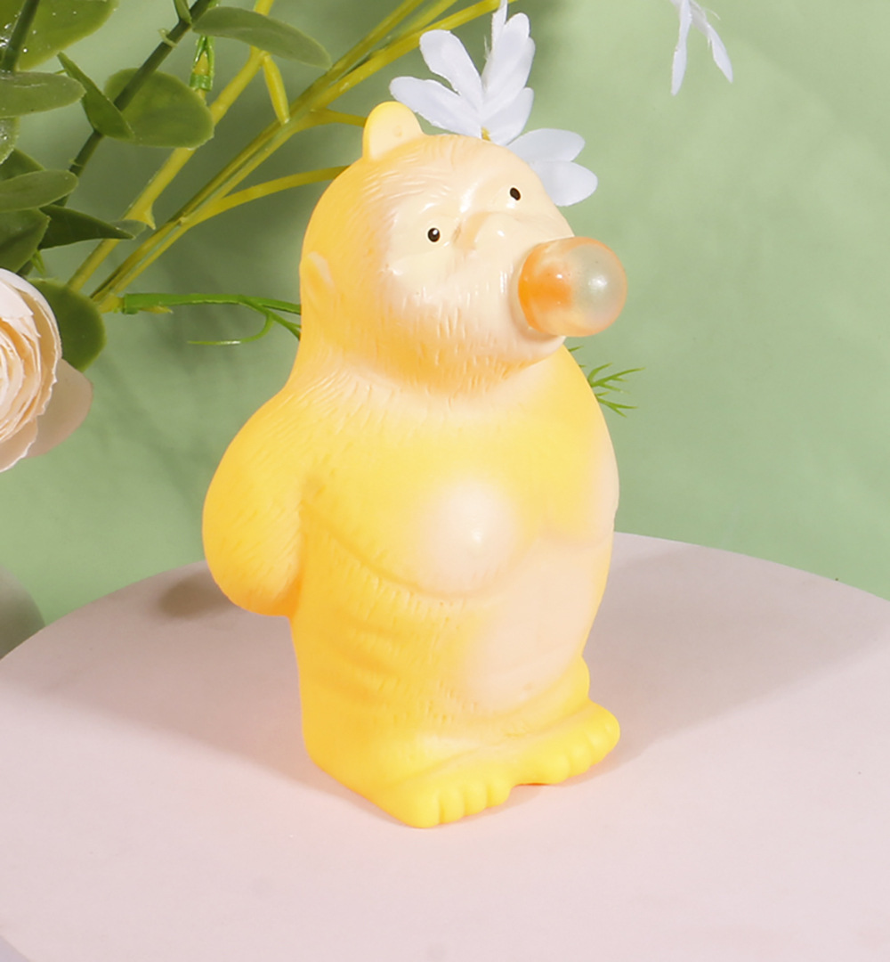 Capibara espuma espuma niños pellizco pellizco juguetes inteligentes de descompresión rubi colgante de llaver para descompresión artefacto