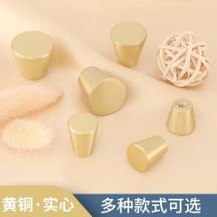 黃銅拉手單孔金色小拉手極簡風簡約衣櫃拉手櫥櫃家具黃銅拉手批發