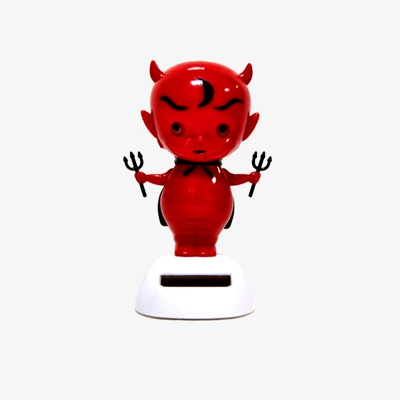 Car ornaments decoration for wholesale - evil-ghost-with-horns-on-white-background