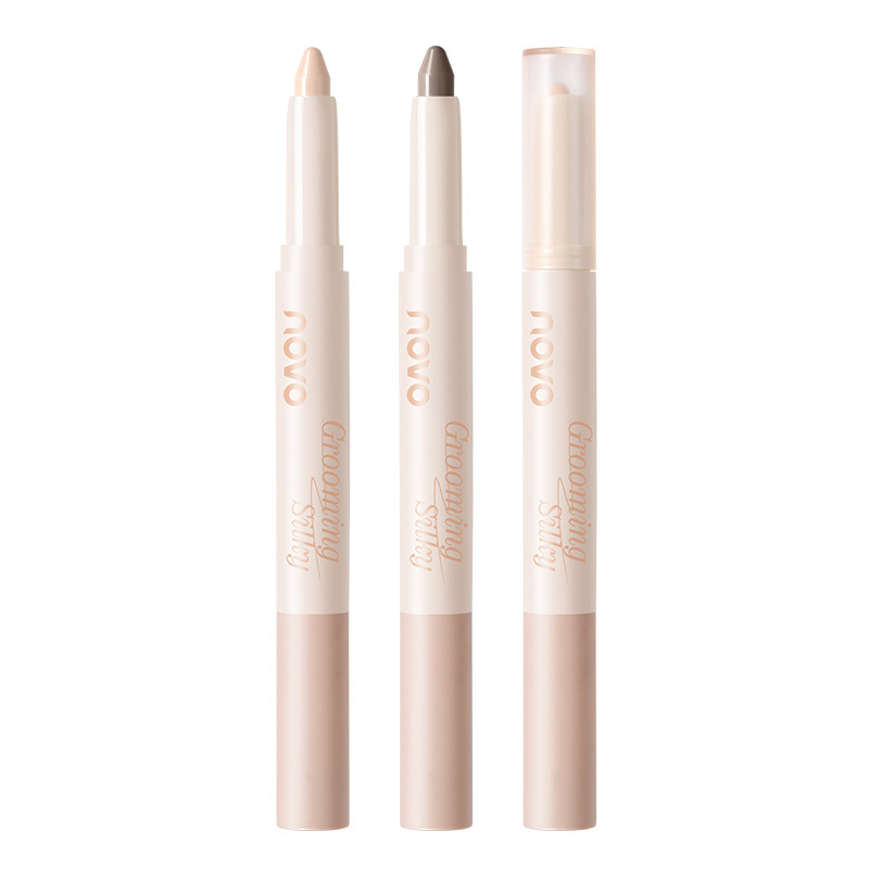 Novo sin límites esculpido pluma multipropósito de doble cabeza para reparar la superficie de la sombra de resaltos brillante fábrica de cepillo de cinturón natural de seda