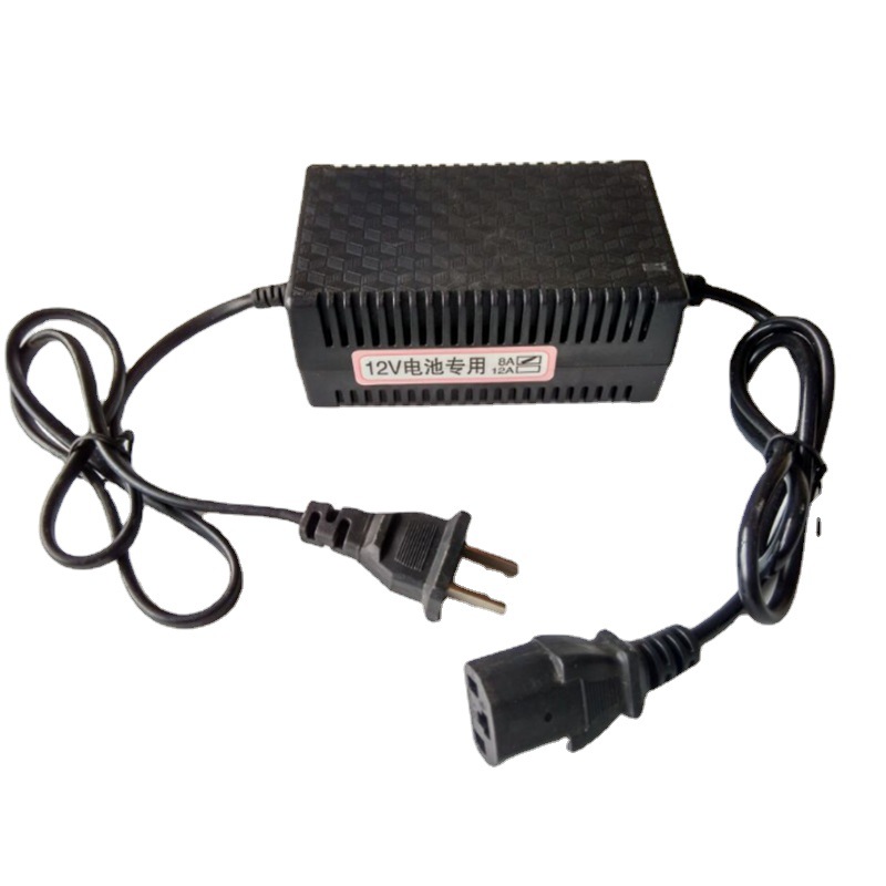 12V电动喷雾器充电器8AH12AH铅酸电池品字头电瓶充电器现货