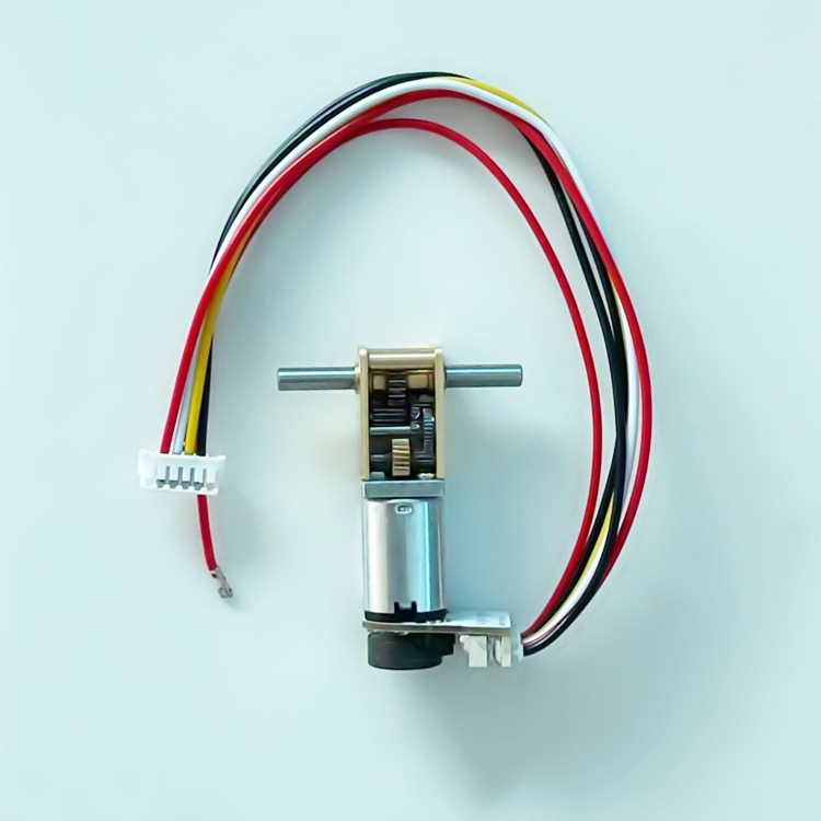 TWG1812-N20带编码器双出轴减速电机  N20蜗杆编码器减速电机