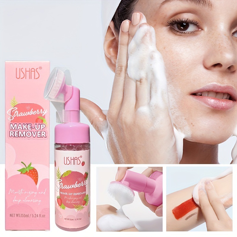 USHAS punto transfronterizo venta caliente limpiador desmaquillante líquido de burbujas limpiador limpiador mousse limpiador desmaquillante facial leche suave