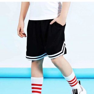 Children's basketball shorts fifth pants trendy wide loose summer pants outer wear big shorts training fitness running pants boys