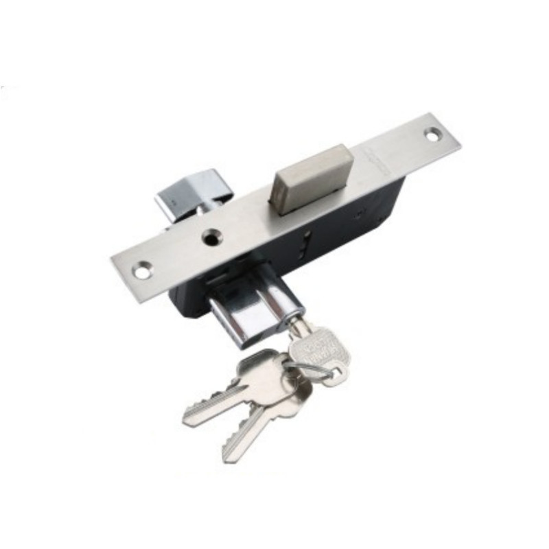 Venta Directa DE LA Fábrica del sur de China Capitán 30D solo agujero cuerpo de la cerradura Puerta de aleación de aluminio puerta plana sola lengua cuerpo cerradura de piso borde estrecho