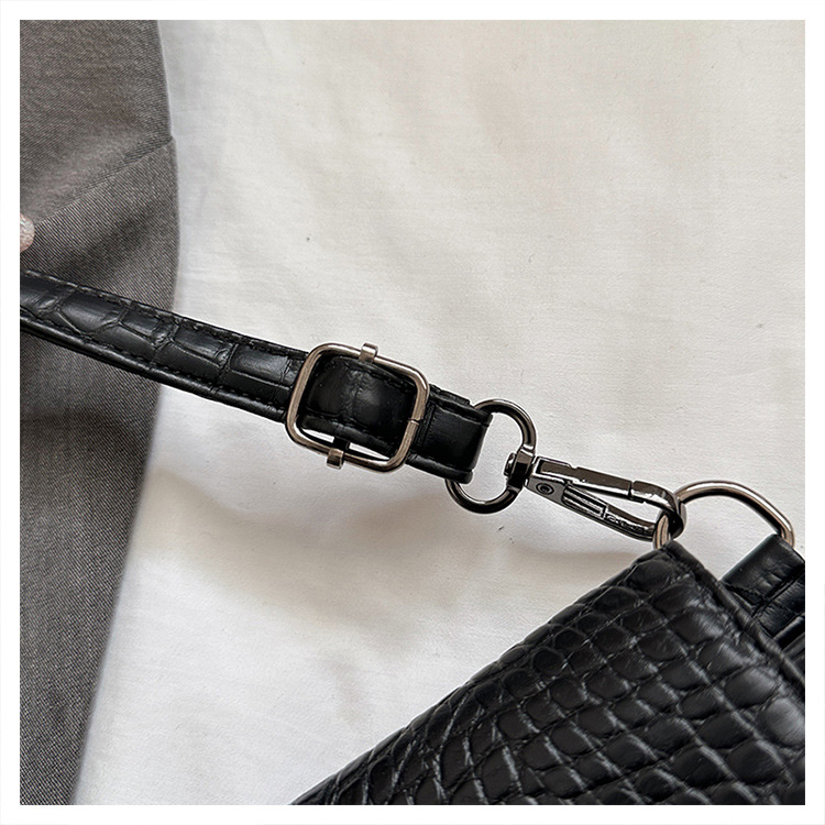 New cross-border foreign trade crocodile pattern strap clutch bag, large-capacity file bag, storage bag, official document bag, crossbody bag undefined