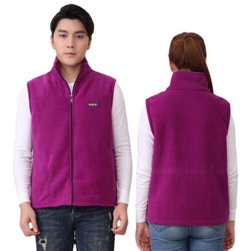 Custom Logo Fleece Vest for Events, Public Welfare Group Volunteer Sweatshirt, Thick Fleece Work Jacket