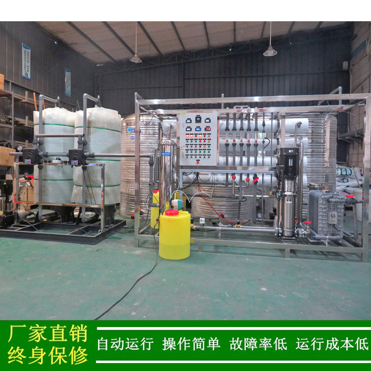 供应0.25-50T超纯水设备全自动双级反渗透+EDI去离子超纯水系统