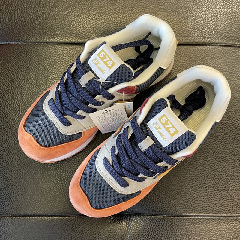 genuine goods New Bailun Men's Shoes Running Shoes 2024 New Spring and Winter Women's Shoes All-match Retro Casual Breathable sneaker