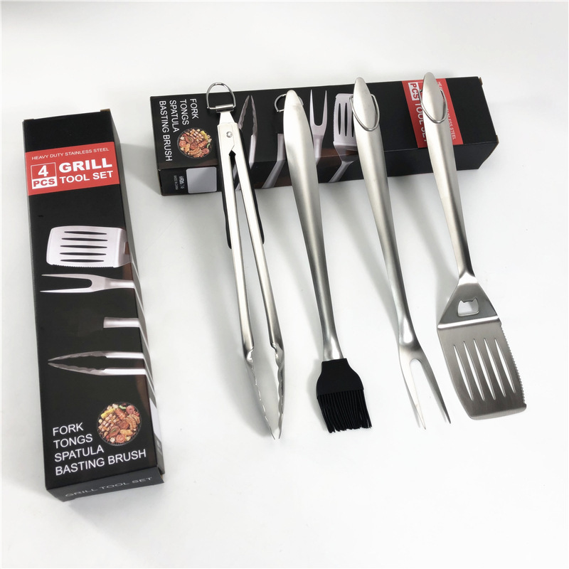 一体バーベキューツールセットbbq焼き具四点セット|undefined