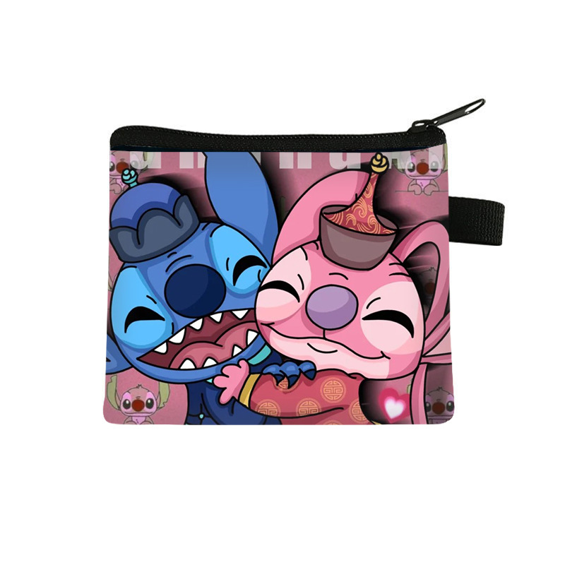 Monedero Infantil de Stitch, Popular en 2025, para Monedas, Llaves, Audífonos, Cartera de Poliéster con Dibujos Animados, Venta al Por Mayor