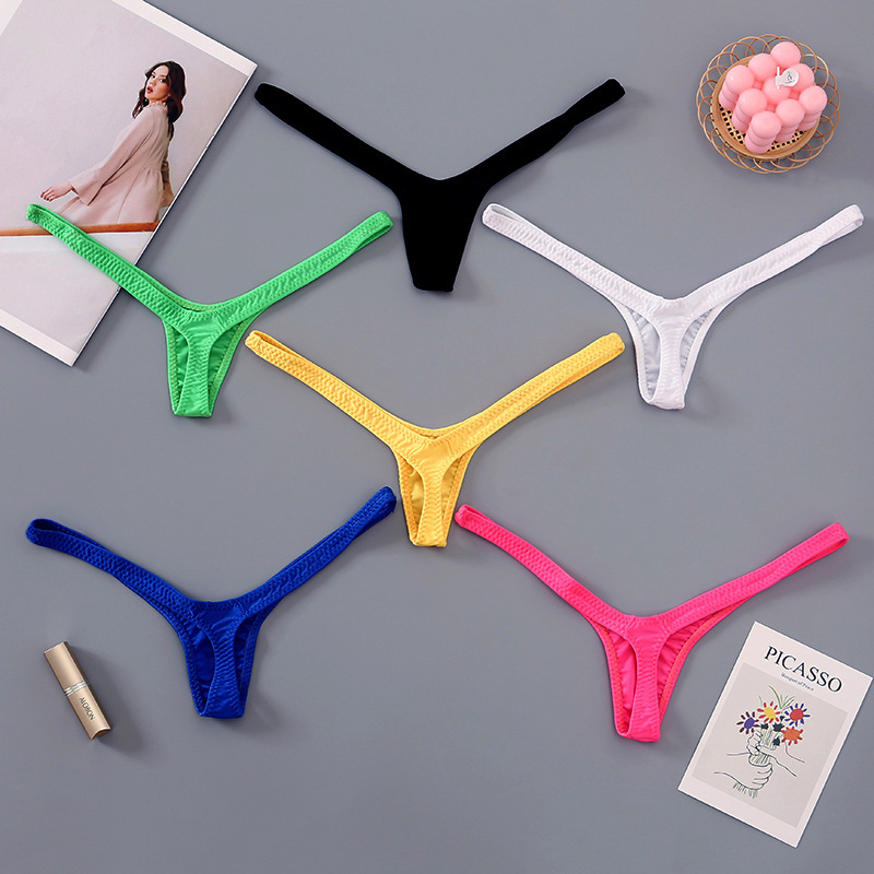 Meichunfei High-Slit Thong Panties for Women with Deep V Design, European and American Style T-Pants, Lightweight V-Shaped Invisible Solid Color Personalized V-Shape Meichunfei High-Slit Thong Panties for Women with Deep V Design, European and American Style T-Pants, Lightweight V-Shaped Invisible Solid Color Personalized V-Shape