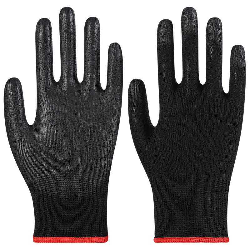 Guantes de protección laboral Star Yu Guantes antiestáticos delgados antideslizantes y resistentes al desgaste Star Yu PU508 recubiertos con palma