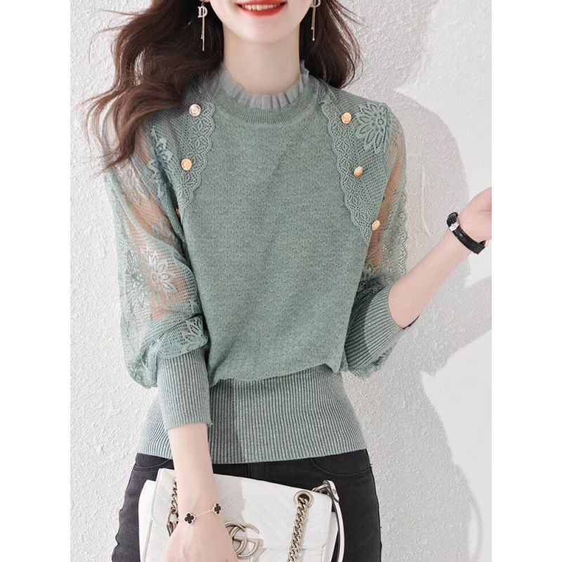 Knitted autumn thin design sweater