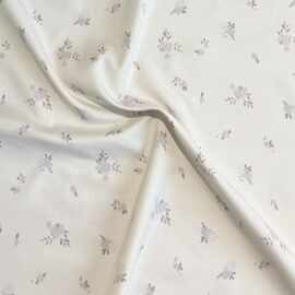 泡泡纱数码印花韩版ins花布全涤羽绒服面料棉服面料童装女装