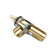 銅牙加長冷熱全銅體三角閥熱水器開關水閥紅藍4分八字閥三通角閥