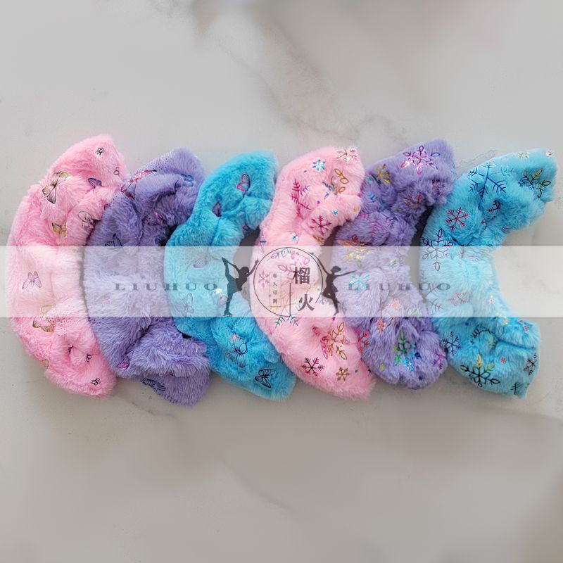 LIUHUO figure skating skate shoes soft knife cover multicolor soft absorbent protection skate skate knife cover random hair