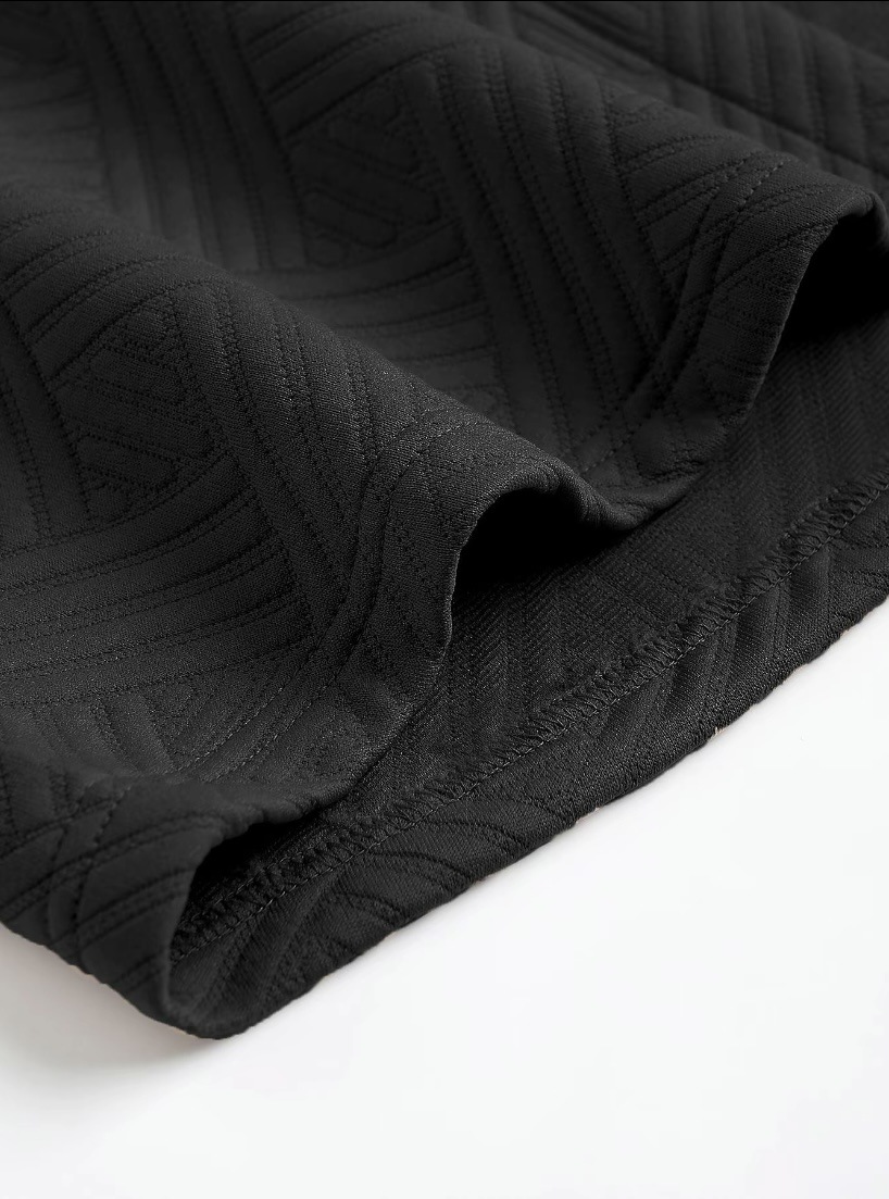 Men's Solid Colour Jacquard Shirt And Shorts Casual Summer Set_voghion.com