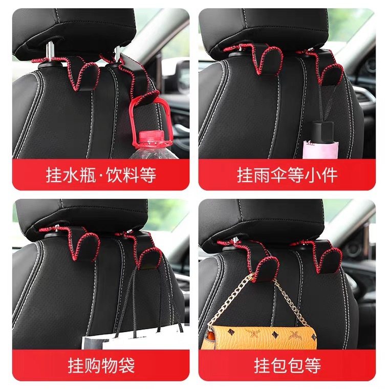 Directo de fábrica Del Coche nuevo asiento de cuero gancho del coche del gancho de la silla trasera multifuncional oculto gancho del asiento trasero