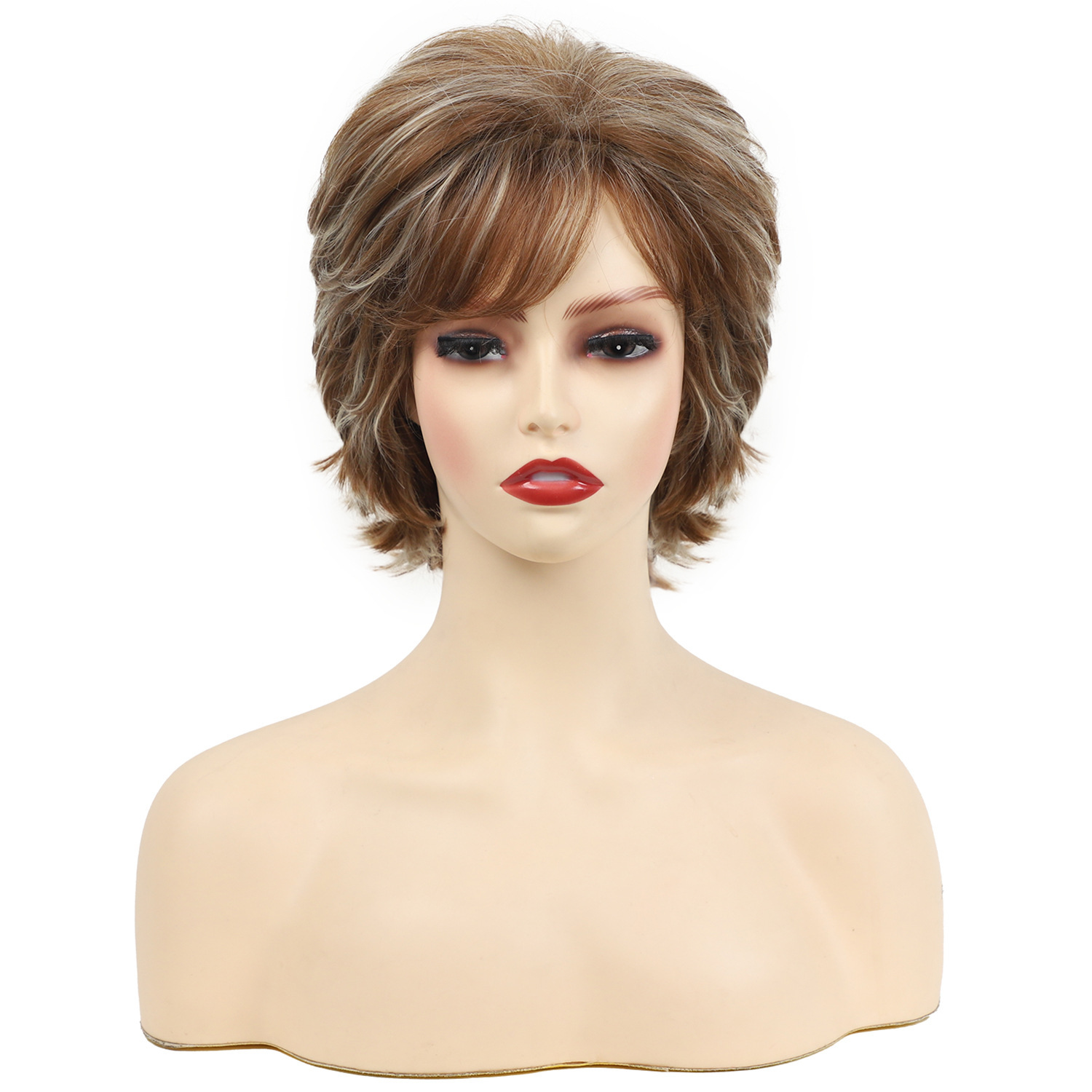 Fluffy short hair chemical fiber wig a generation