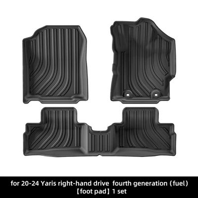 Trunk Mats Cross-Border, Modelə uyğun ayaqaltı - 20-24-toyota-yaris-fourth-generation-right-hand-drive-fuel-single-layer-floor-mats-indonesia
