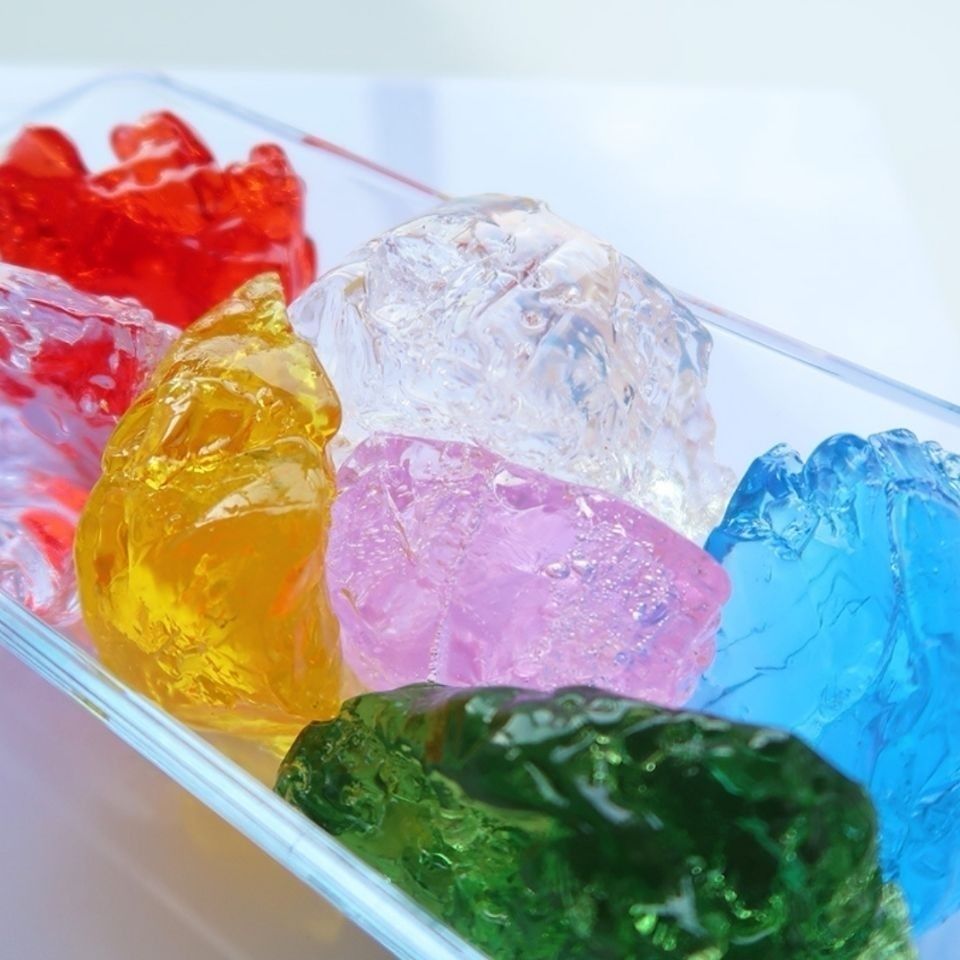 透明果凍蠟蠟燭材料彈果凍蠟燭 手工香薰蠟燭原料水晶蠟原料