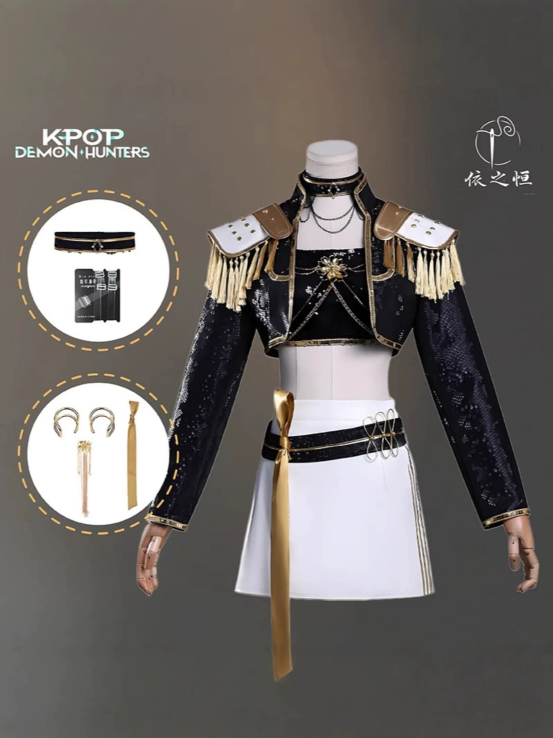 Корейская girl group K-POP Witch Hunter группа костюма Руми черный стиль косплей одежда двухмерного