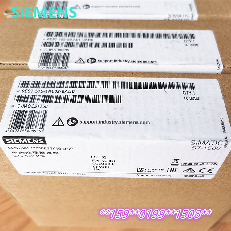 6ES7513-1AL02-0AB0 西门子 CPU 1513-1PN 6ES7 513-1ALO2/1-OABO