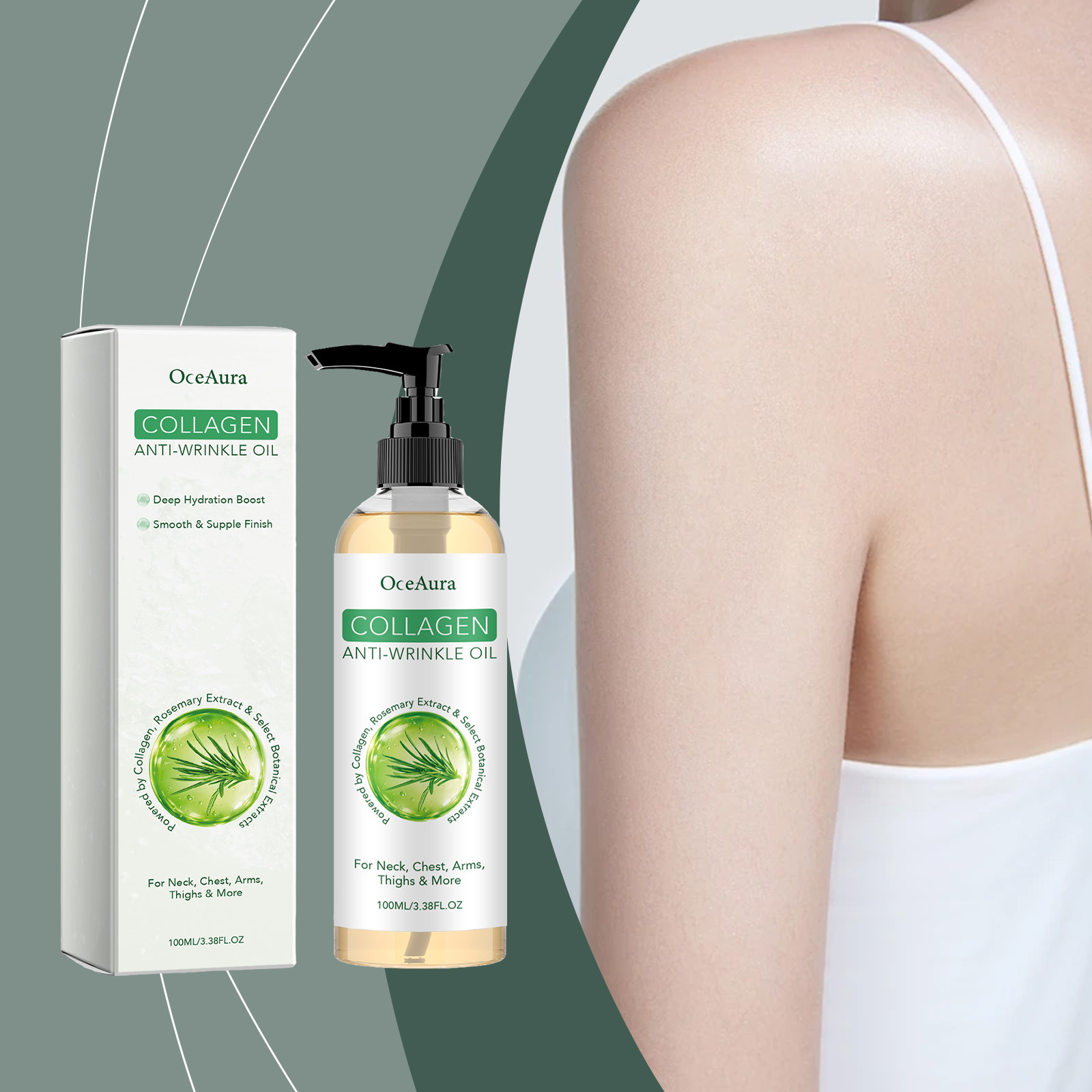 Oceaura Collagen Elastic Body Oil Moisturizes, Hydrates, Refreshes, and Smooths the Skin, Providing Comfort and Care for the Skin